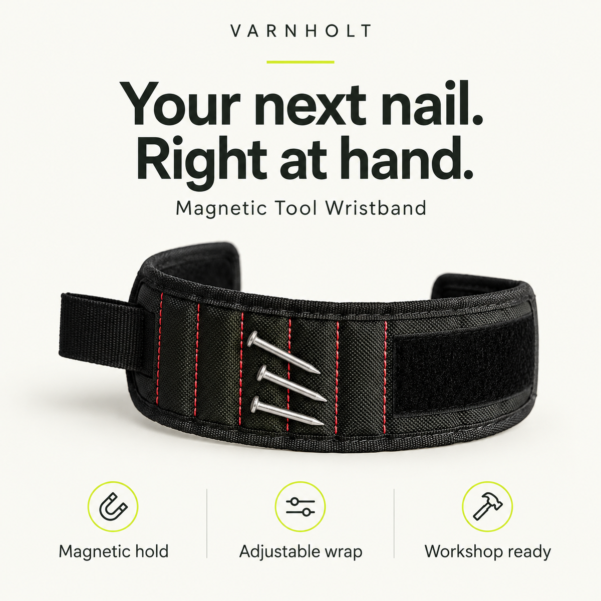 Varnholt Magnetic Tool Wristband