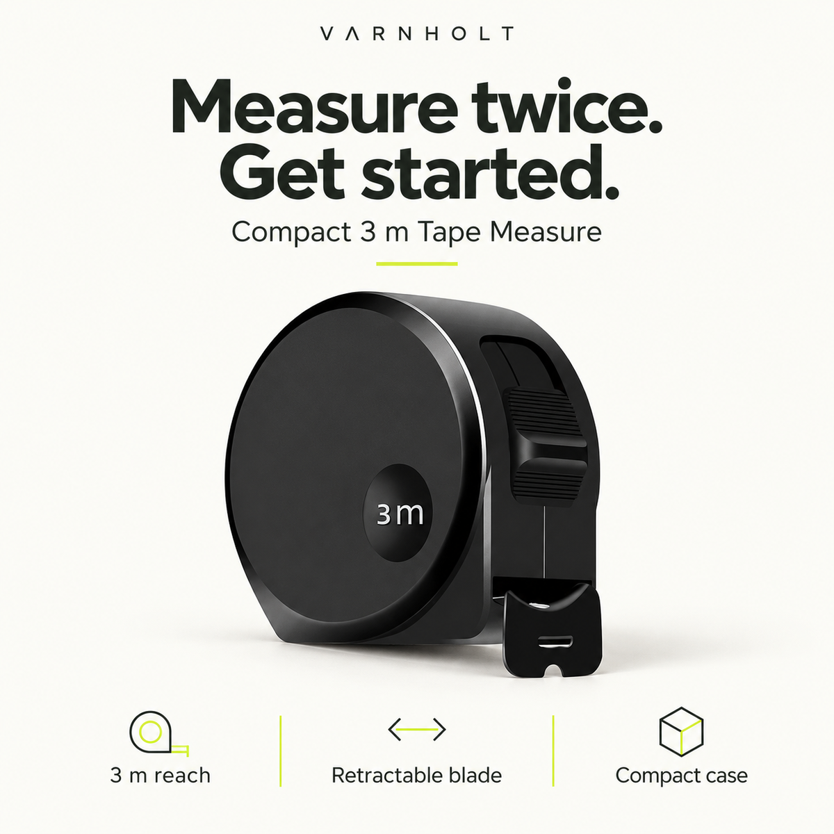 Varnholt Compact 3 m Tape Measure