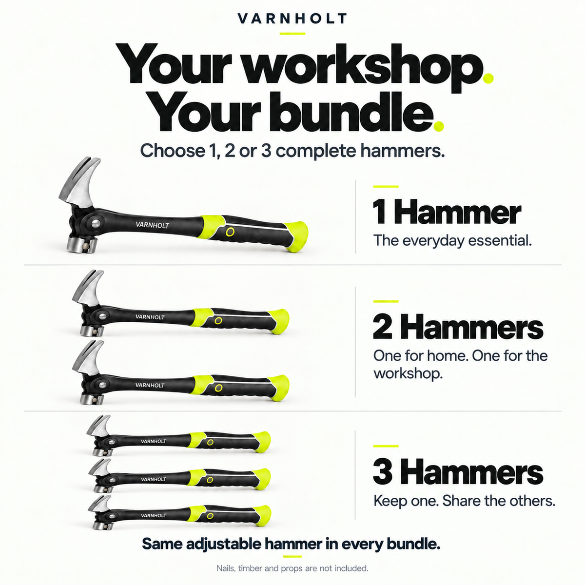 Varnholt Adjustable Claw Hammer
