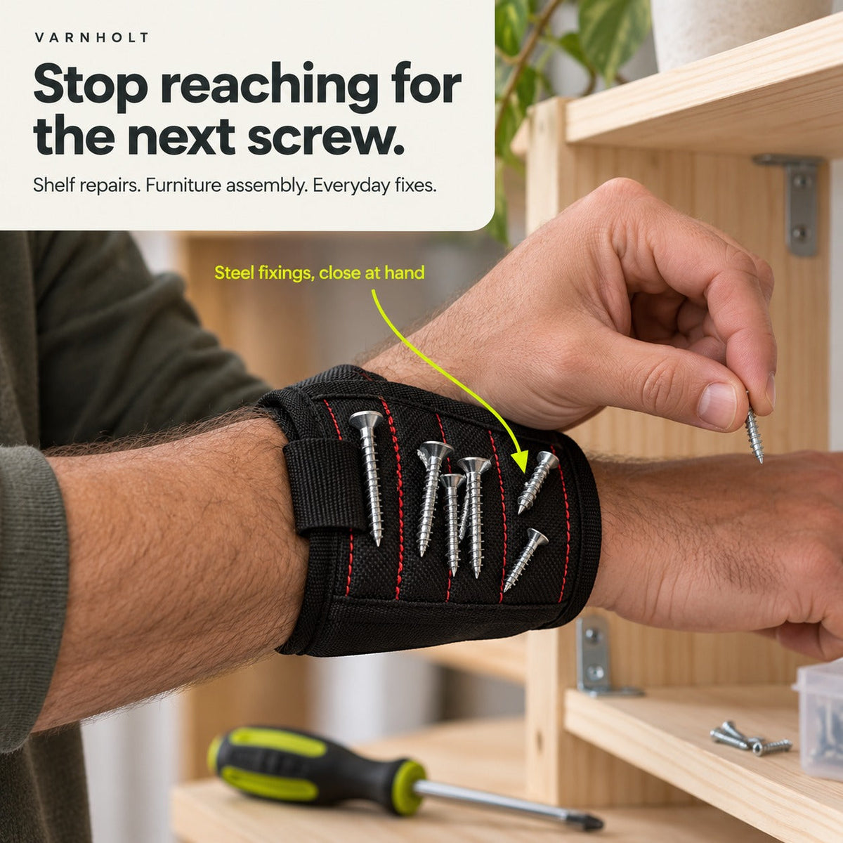 Varnholt Magnetic Tool Wristband